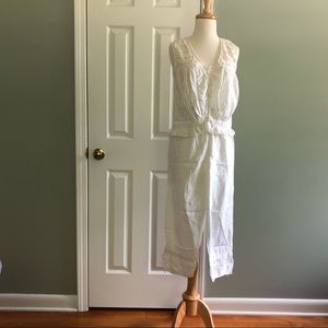 April Cornell White Cotton Pajamas Small PJs Set